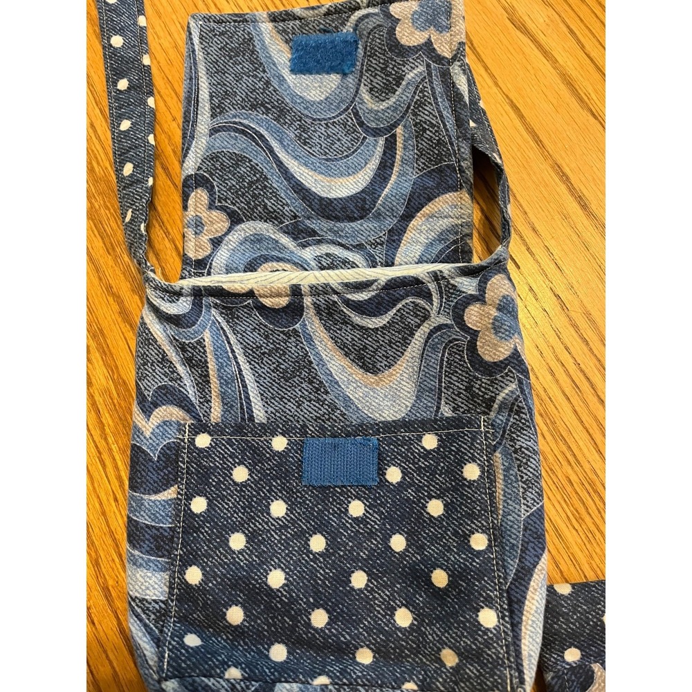 Boho Coastal Grandmother USA Handmade Artisan Quilted Floral Crossbody w Wallet - Picture 8 of 9
